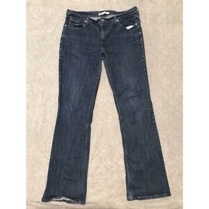 Levi's 515 Bootcut Jeans Comfort Denim Dark Wash Pants Women's Size 14 Long